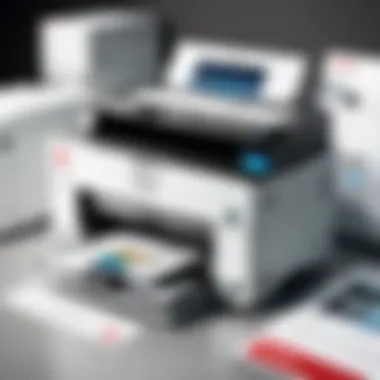 Ricoh printer showcasing diverse functionalities