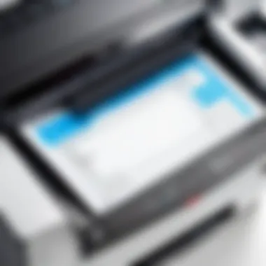 Intuitive User Interface of Ricoh Printers User-friendly interface displayed on a Ricoh printer