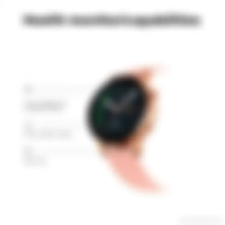 Samsung Galaxy Watch Active 2 showcasing health tracking features