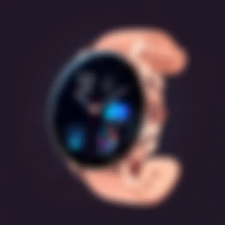 User interface of the Samsung Galaxy Watch Active 2