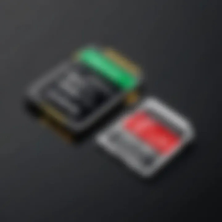 Illustration showcasing SD card adapter compatibility