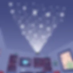 Sega Toys Homestar Flux projecting stars on a ceiling