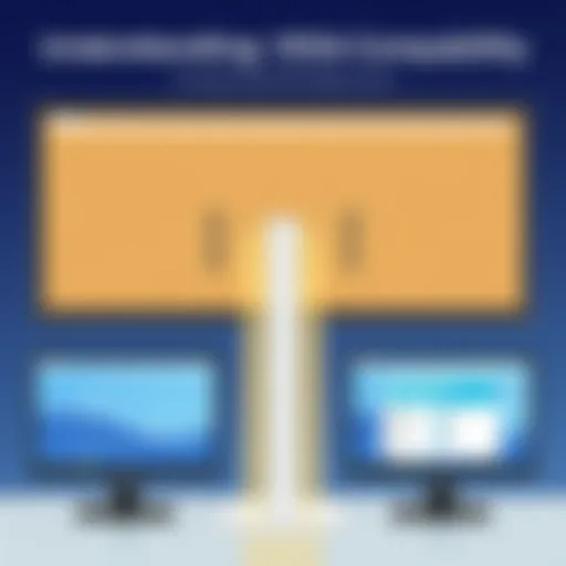 VESA mount compatibility illustration