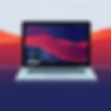 Visual representation of a thin client laptop showcasing its sleek design and lightweight nature.