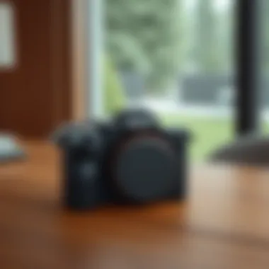 Elegant Aesthetic of the Sony CFDS70BLK Stylish design of the Sony CFDS70BLK on a wooden table