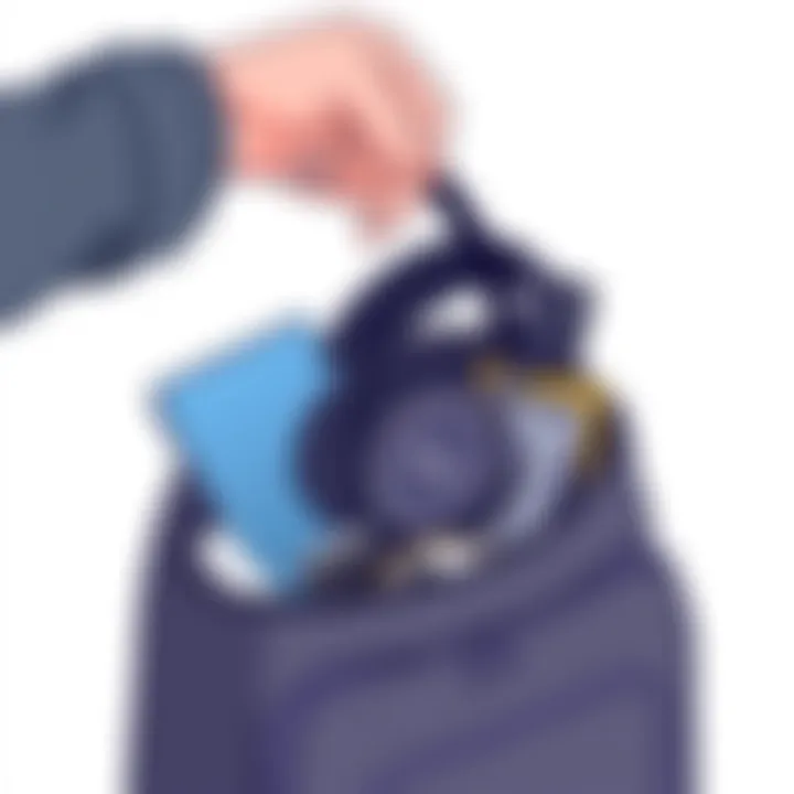 Portability of the Sony CFDS70BLK for On-the-Go Listening The Sony CFDS70BLK in a travel bag