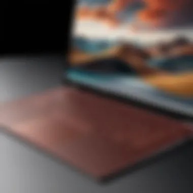 High-Resolution Display of Surface Laptop Close-up view of Surface Laptop's high-resolution display