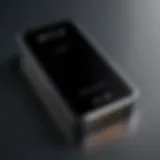 Showcasing the sleek design of a TechSmarter power bank with modern aesthetics