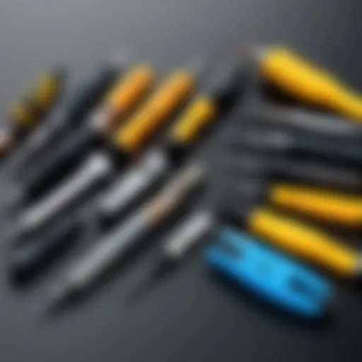 Collection of small screwdriver sets showcasing various types.