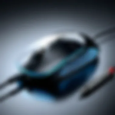 Future Trends in Computer Mouse Pen Technology A futuristic concept design of a mouse pen integrating advanced technology.