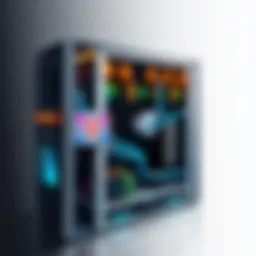 A sleek prebuilt mining rig setup showcasing advanced hardware components