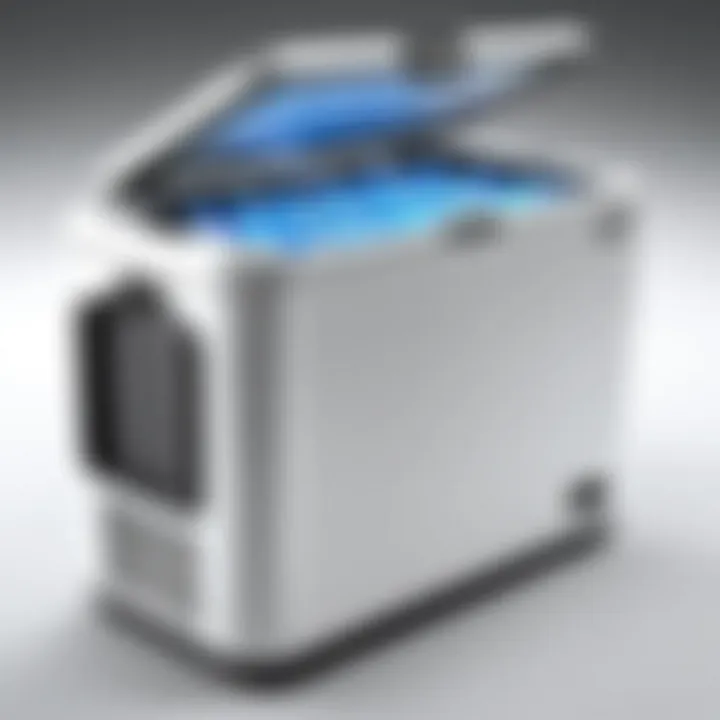 Tripp Lite cooler showcasing its sleek design and features