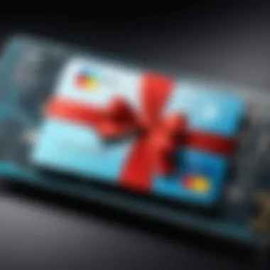 AE Gift Card design showcasing technology elements