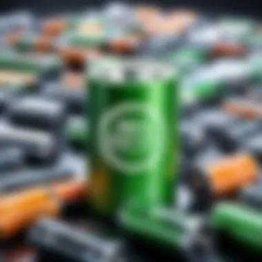 Environmental Impact of Battery Disposal Illustration of environmental impact considerations related to battery disposal