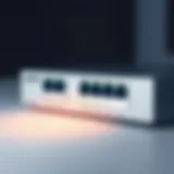 High-speed Cat 8 switch showcasing its advanced ports