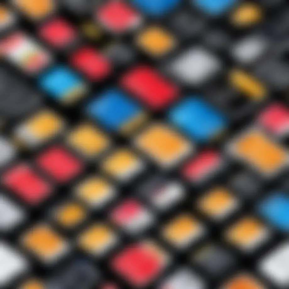 A close-up of various SD cards showcasing different sizes and brands.