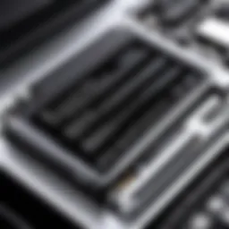 Detailed view of a MacBook Pro A1278 battery replacement