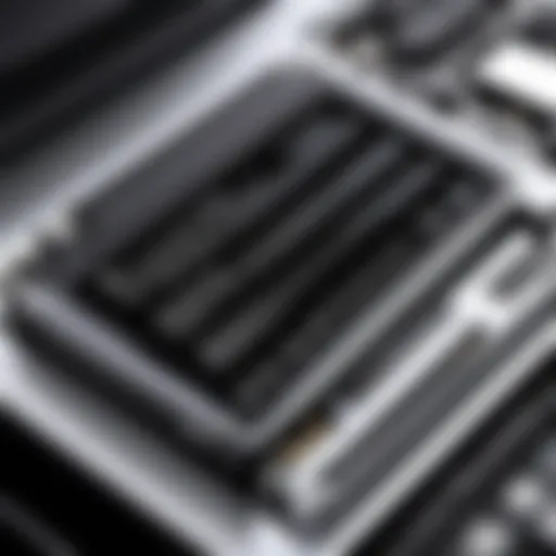 Detailed view of a MacBook Pro A1278 battery replacement