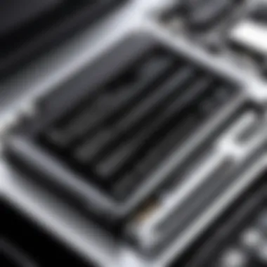 Detailed View of Replacement Battery Detailed view of a MacBook Pro A1278 battery replacement