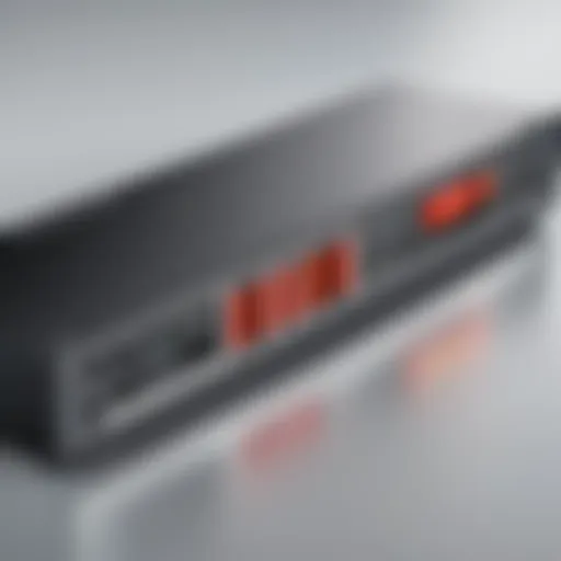 A modern component AV switch showcasing various input and output ports