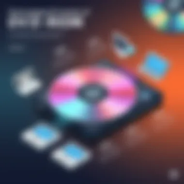 Infographic illustrating the technological evolution of DVD-ROM drives