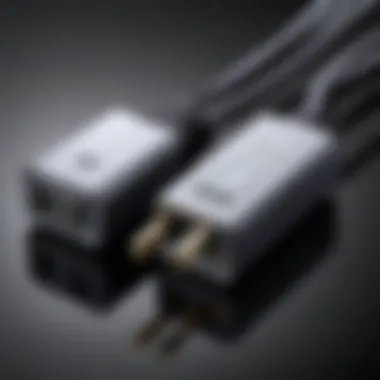 GameCube Power Cord Specifications Detailed view of a GameCube power cord showcasing its connectors and specifications.