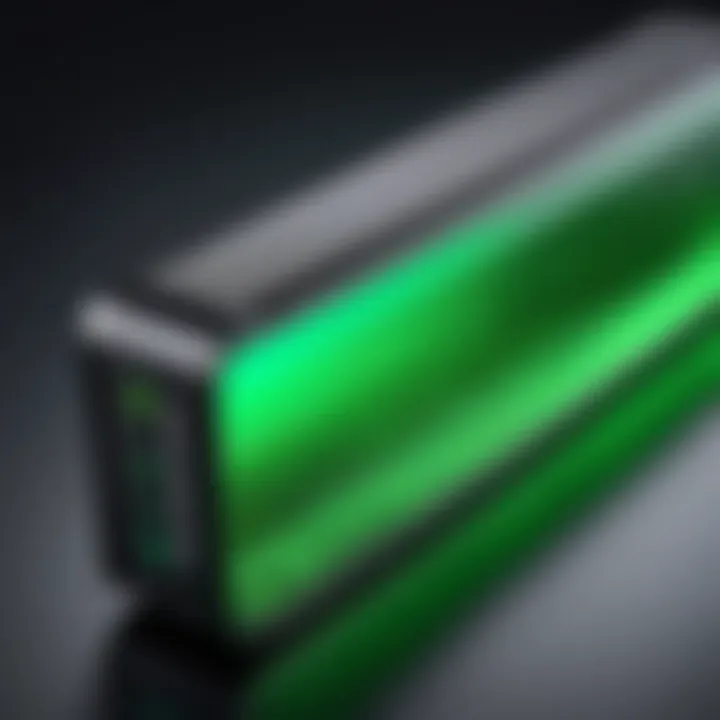 A close-up of a Greenwave EMF filter showcasing its sleek design.