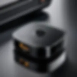 Detailed view of Harmony IR Extender showcasing its sleek design and connectivity options