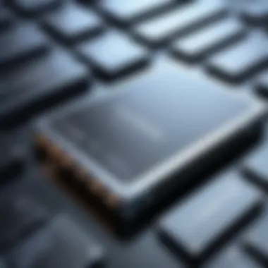 Future Innovations in Laptop Battery Technology Futuristic concept of advanced battery technology