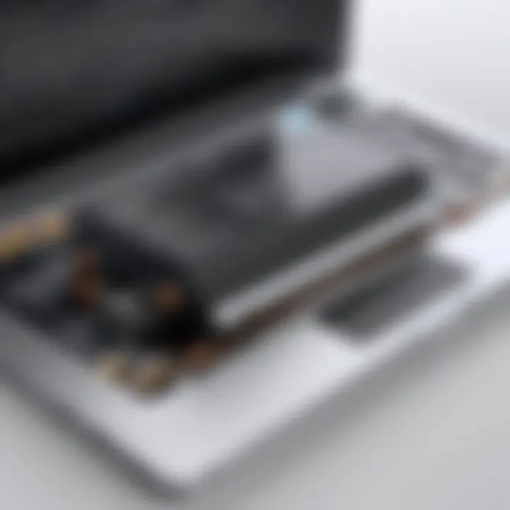 Diagram illustrating proper laptop battery maintenance practices