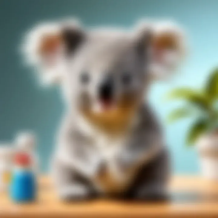 Close-up of Little Live Pets Koala demonstrating care and maintenance