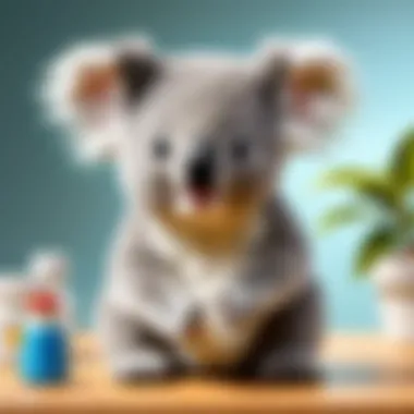 Care and Maintenance of Little Live Pets Koala Close-up of Little Live Pets Koala demonstrating care and maintenance