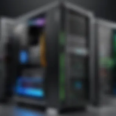 Diverse PC Storage Solutions A visual representation of different types of storage solutions for PCs