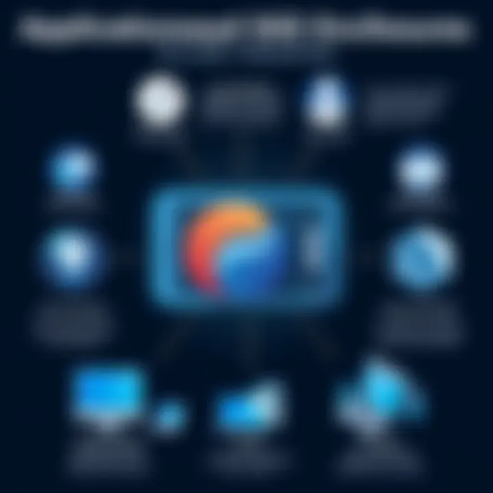 Infographic detailing applications of powered SSD enclosures across multiple professions.