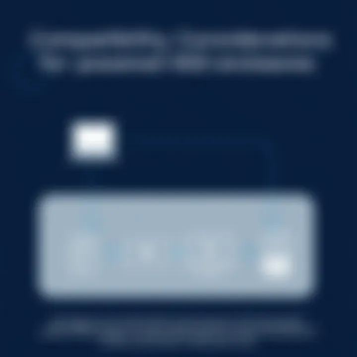 Diagram showing compatibility considerations for powered SSD enclosures.