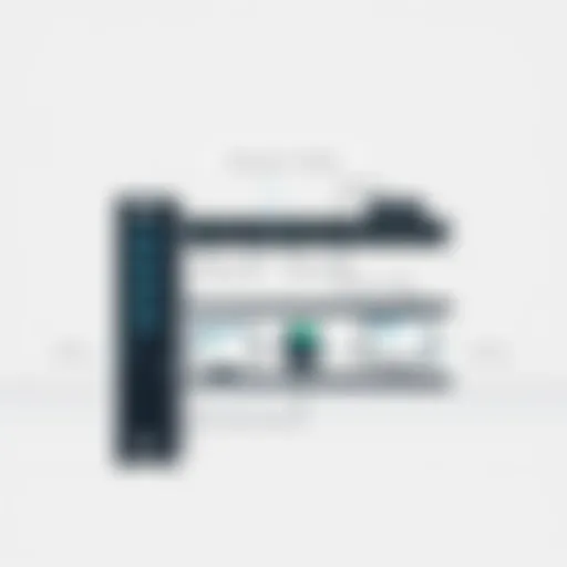 Overview of a small business network rack setup emphasizing configuration options