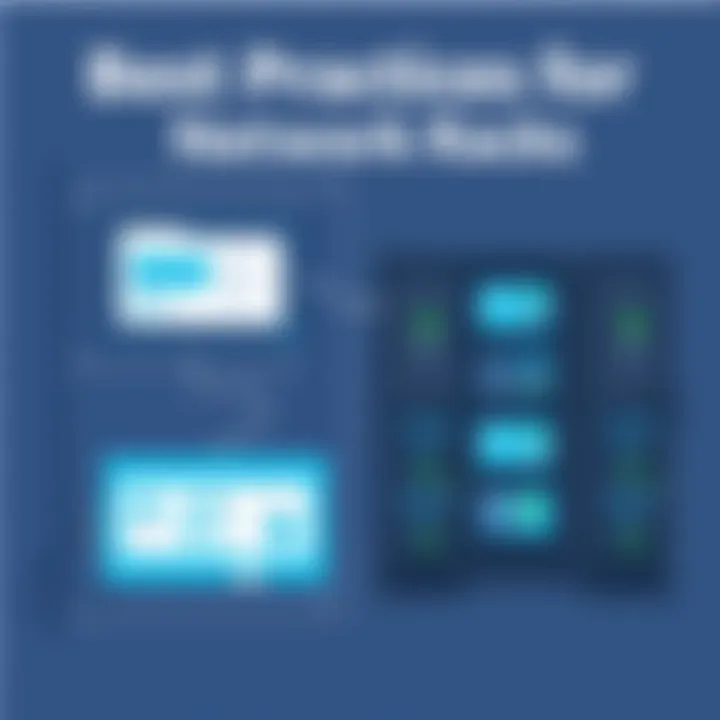 Best Practices for Installing Network Racks Illustration highlighting best practices for network rack installation