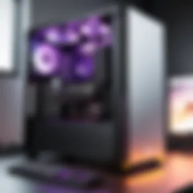 Completed Gaming PC Setup Detailed overview of a completed gaming PC setup