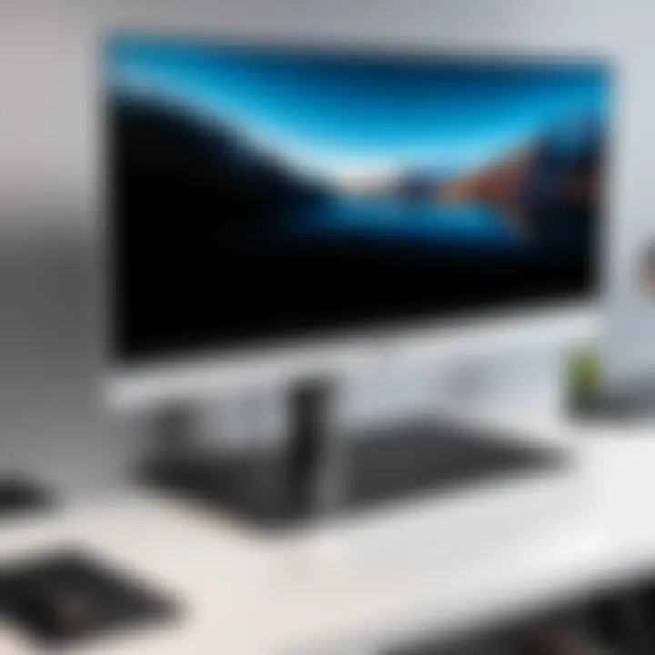 Installation process of a 55 TV desk mount