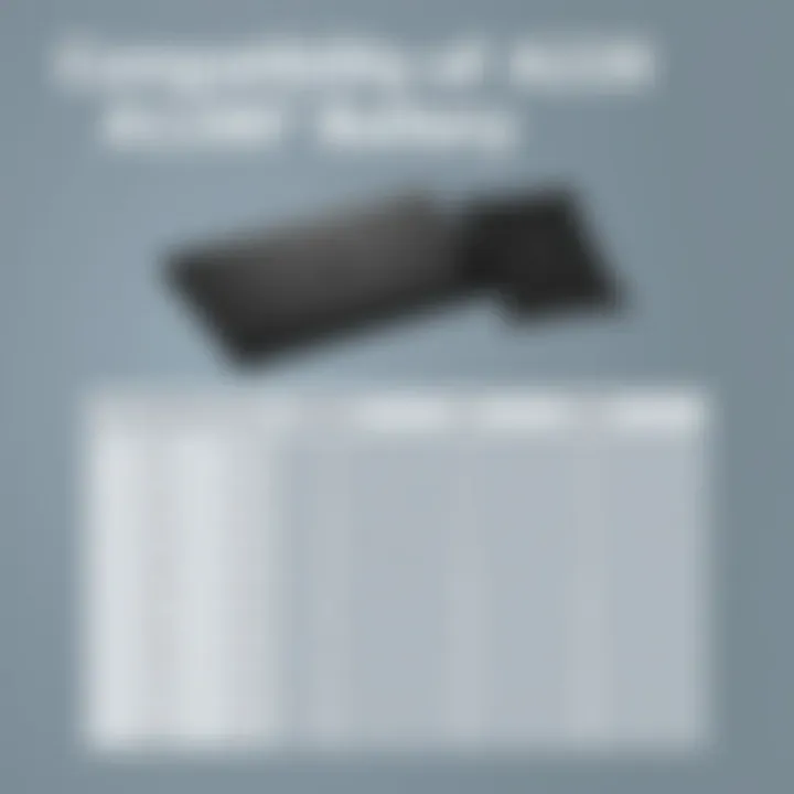 Compatibility chart for MacBook models with A1280 battery