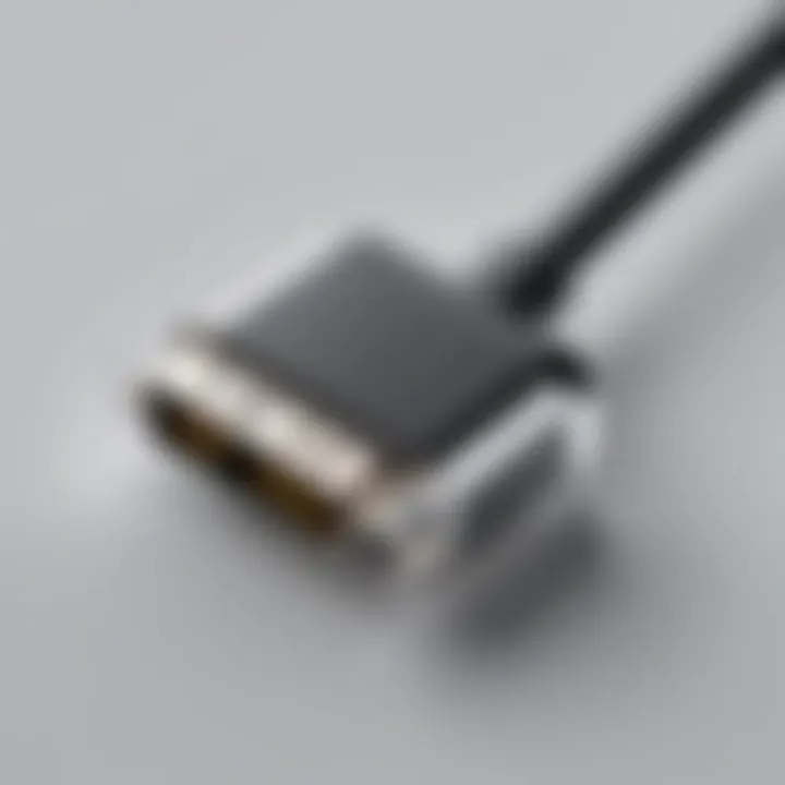 USB-C connector highlighting its sleek design and versatility in modern devices.