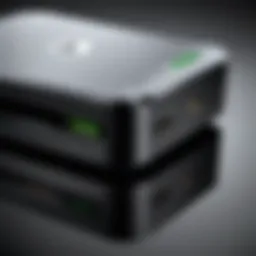 Close-up view of the Xbox Wireless Adapter showcasing its sleek design.