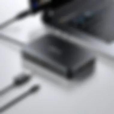 USB-C hub connected to various devices illustrating its compatibility