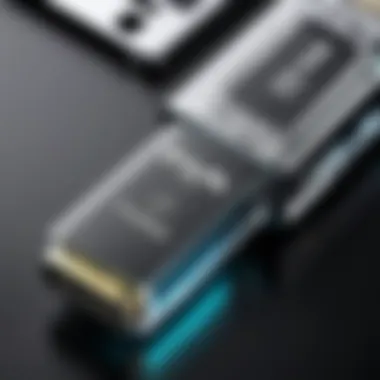 Highlighting 1GB USB Flash Drive Branding Close-up of a 1GB USB flash drive with clear branding