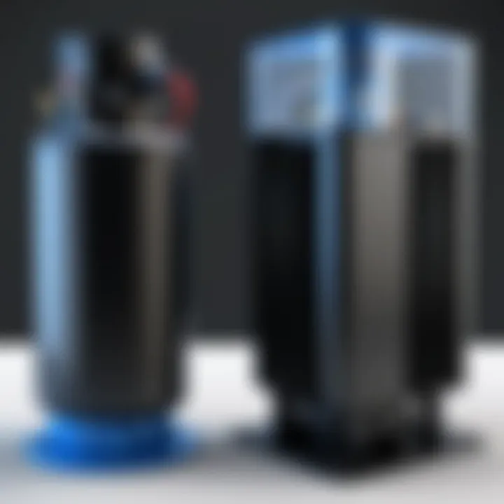 Comparison chart highlighting various types of water cooling pump reservoir combos and their advantages.