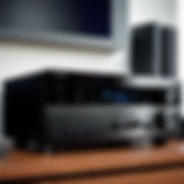 Yamaha WiFi stereo receiver integrated into a modern audio setup