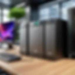 An APC UPS system in a modern office setting