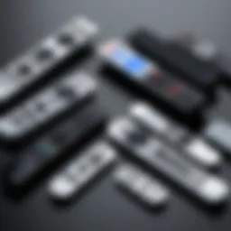 A selection of universal remotes designed for Sony soundbars