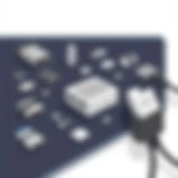 Showcasing various types of USB-C header adapters