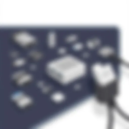 Showcasing various types of USB-C header adapters